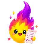 EllaTales mascot holding an order receipt