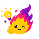Ella, the EllaTales mascot, discovering a new creative idea