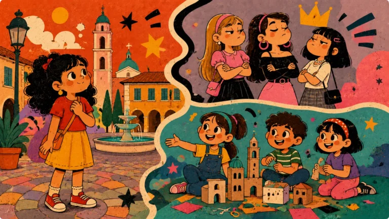 Antonella choosing between a popular group and friends who welcome her as herself